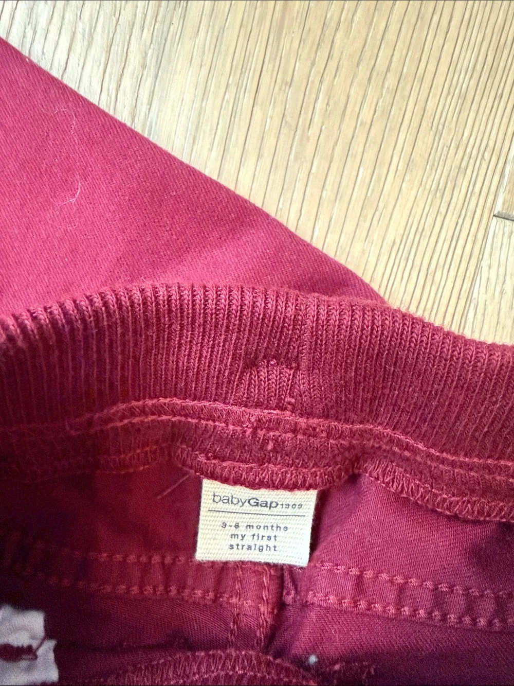 Baby Gap Baby Girls My First Straight Jean Pants Burgundy